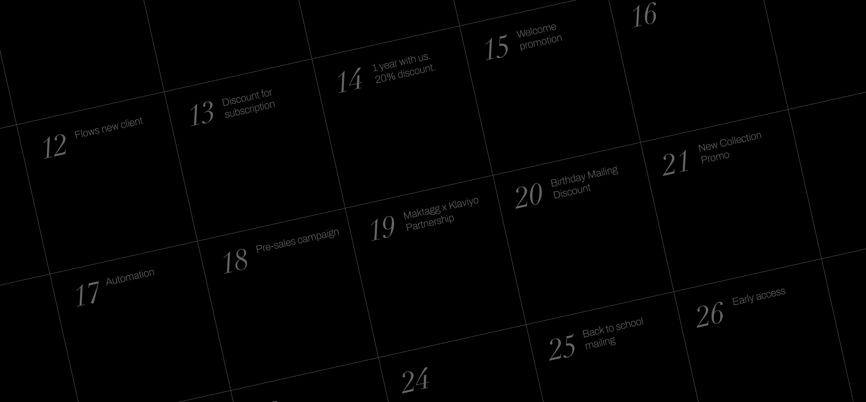 Planificación con Klaviyo