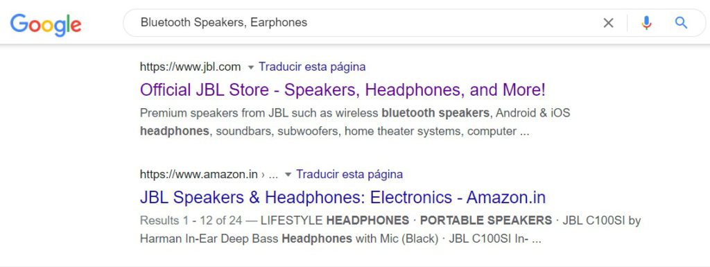 buscar headphones y que aparezca tu tienda shopify es seo